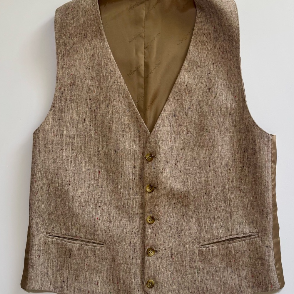 Vintage Yves Saint Laurent Tan Vest